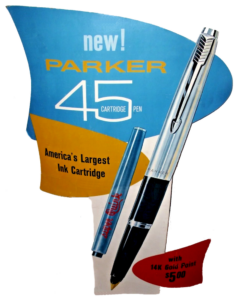 Parker 45 Fountain Pen sign